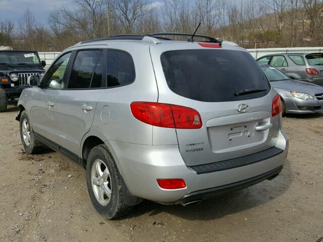 KM8SG73DX7U109138 - 2007 HYUNDAI SANTA FE G SILVER photo 3