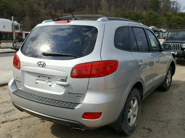 KM8SG73DX7U109138 - 2007 HYUNDAI SANTA FE G SILVER photo 4