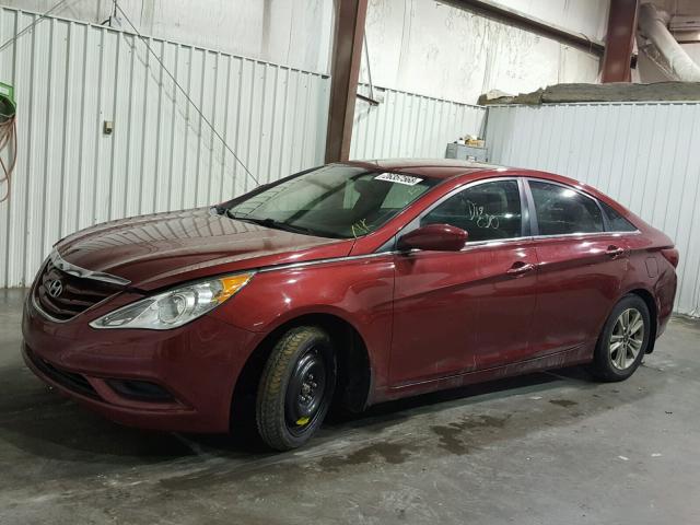 5NPEB4AC5CH467762 - 2012 HYUNDAI SONATA GLS BURGUNDY photo 2