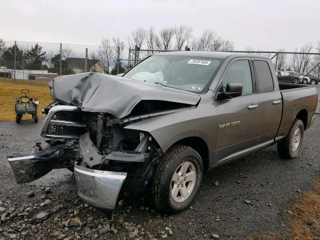 1D7RV1GP4BS693668 - 2011 DODGE RAM 1500 GRAY photo 2