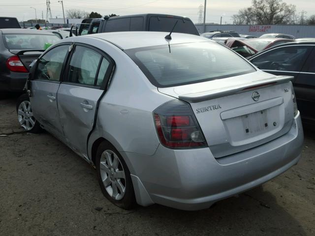 3N1AB6AP4CL607607 - 2012 NISSAN SENTRA 2.0 SILVER photo 3