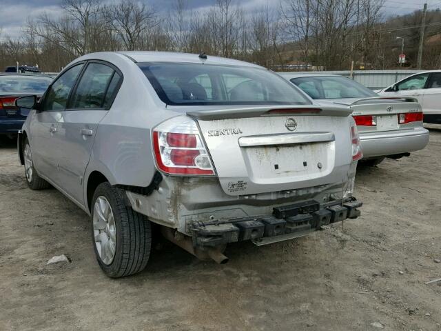 3N1AB6AP9BL700833 - 2011 NISSAN SENTRA 2.0 SILVER photo 3