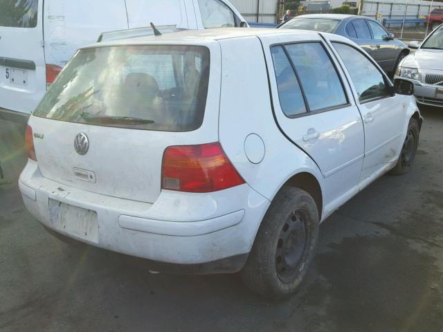 9BWGC21J8Y4029572 - 2000 VOLKSWAGEN GOLF GLS WHITE photo 4