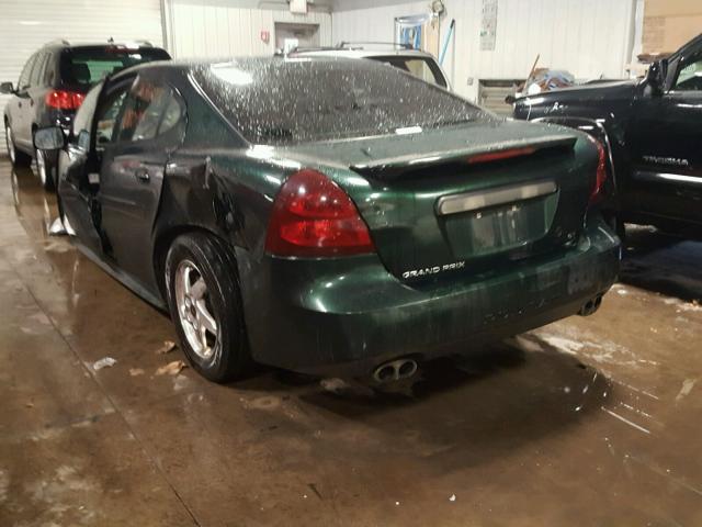 2G2WS522341268863 - 2004 PONTIAC GRAND PRIX მწვანე ფოტო 3