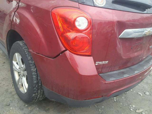 2GNALPEK0C6321151 - 2012 CHEVROLET EQUINOX LT MAROON photo 9