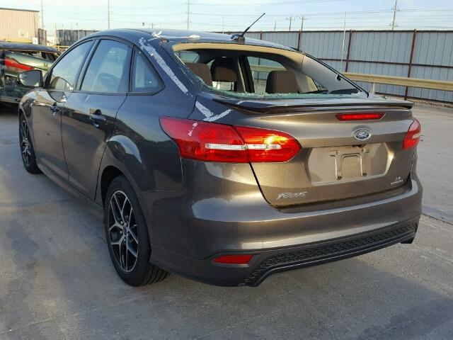 1FADP3F29FL361358 - 2015 FORD FOCUS SE GRAY photo 3