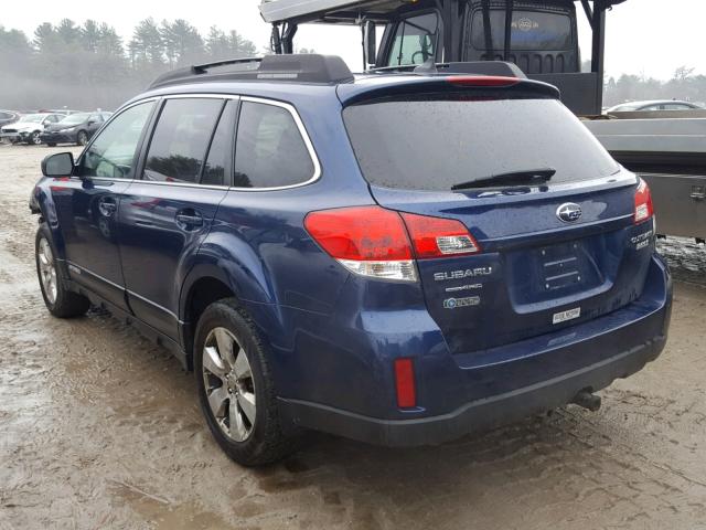 4S4BRBFC7B1326334 - 2011 SUBARU OUTBACK 2. BLUE photo 3