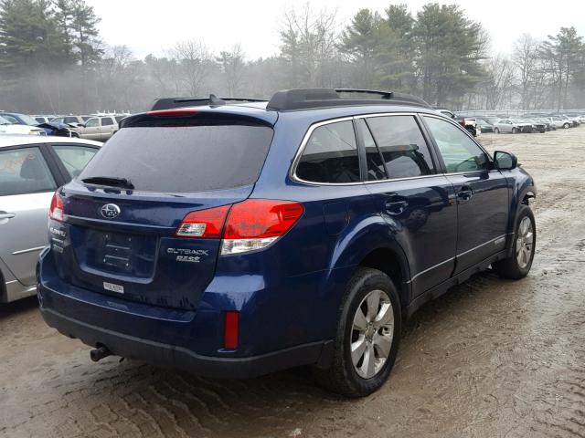 4S4BRBFC7B1326334 - 2011 SUBARU OUTBACK 2. BLUE photo 4