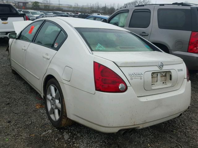 1N4BA41E36C823235 - 2006 NISSAN MAXIMA SE WHITE photo 3