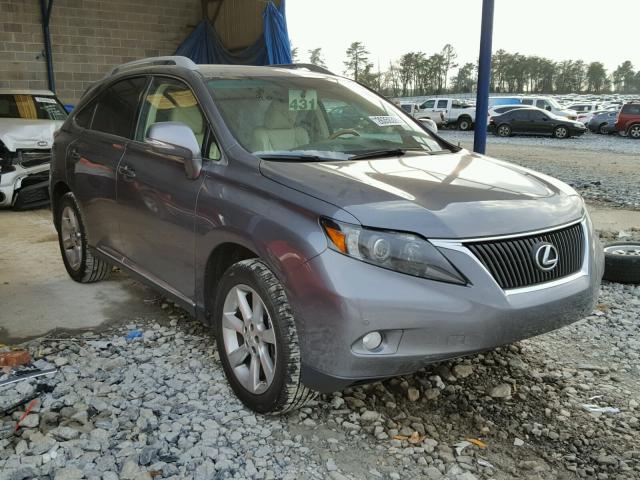 2T2ZK1BA2CC065516 - 2012 LEXUS RX 350 CHARCOAL photo 1