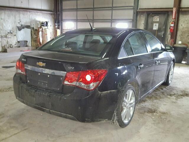 1G1PH5SC5C7168670 - 2012 CHEVROLET CRUZE LTZ BLACK photo 4