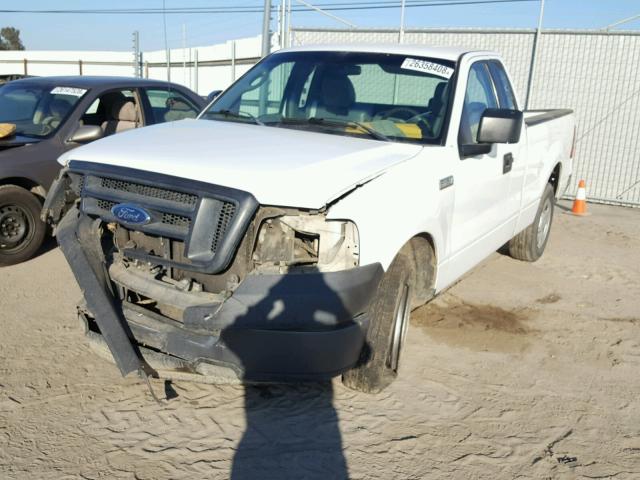 1FTRF12565NB73259 - 2005 FORD F150 WHITE photo 2