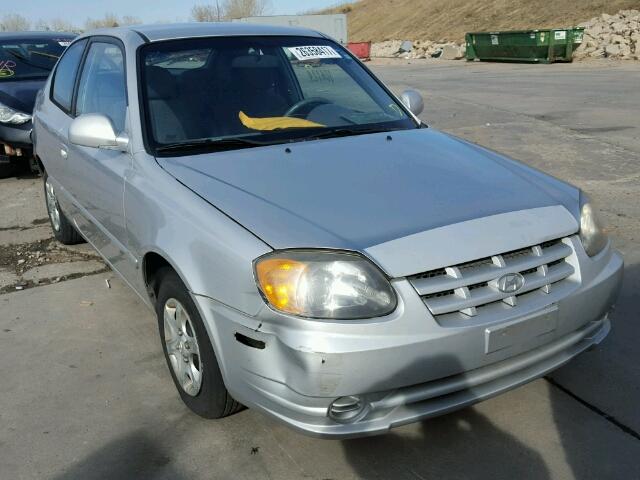 KMHCG35C45U354189 - 2005 HYUNDAI ACCENT GS SILVER photo 1