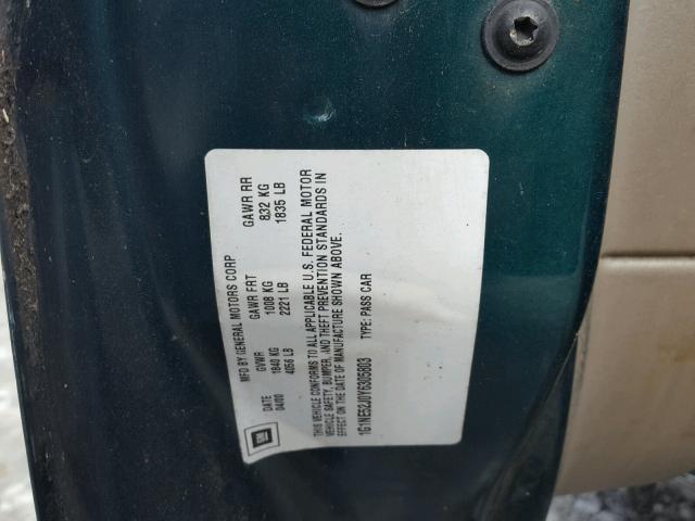 1G1NE52J0Y6305803 - 2000 CHEVROLET MALIBU LS 绿色 照片 10