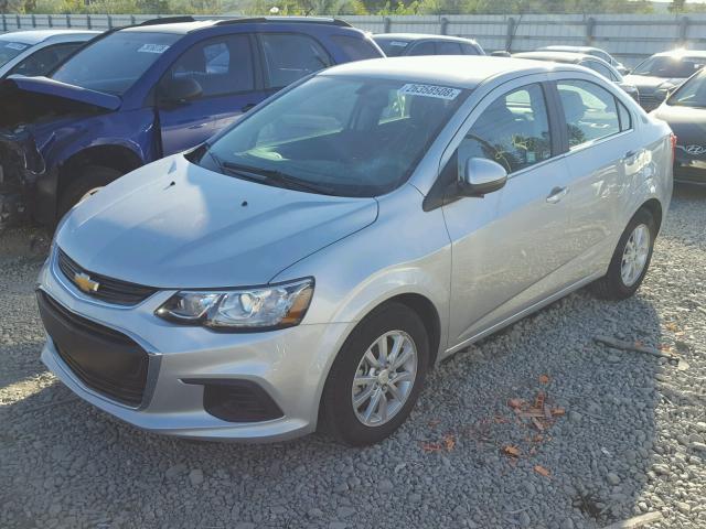 1G1JD5SH9H4125262 - 2017 CHEVROLET SONIC LT SILVER photo 2