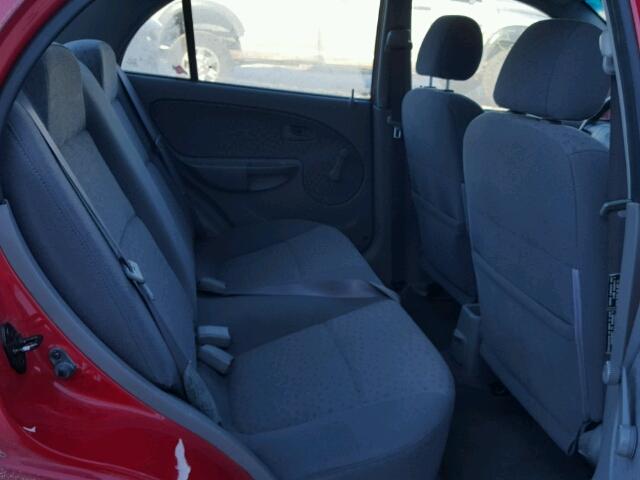 KNADC125236275942 - 2003 KIA RIO RED photo 6