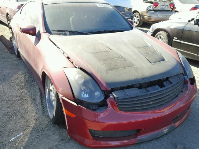 JNKCV54E26M705576 - 2006 INFINITI G35 RED photo 1