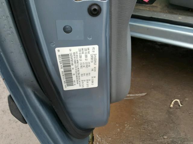 1D4GP24R76B710480 - 2006 DODGE GRAND CARA BLUE photo 10