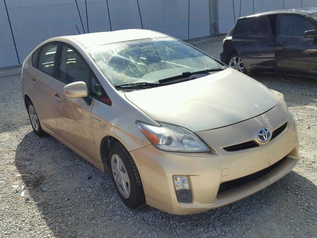 JTDKN3DU3A0041135 - 2010 TOYOTA PRIUS BEIGE photo 1