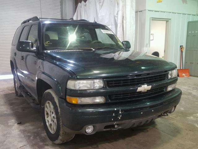 1GNEK13T24R106695 - 2004 CHEVROLET TAHOE K150 GREEN photo 1