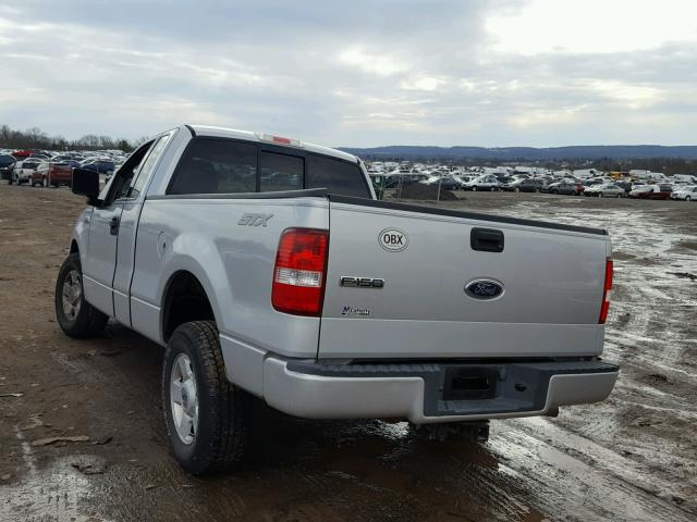 1FTRF12W54KB57224 - 2004 FORD F150 SILVER photo 3