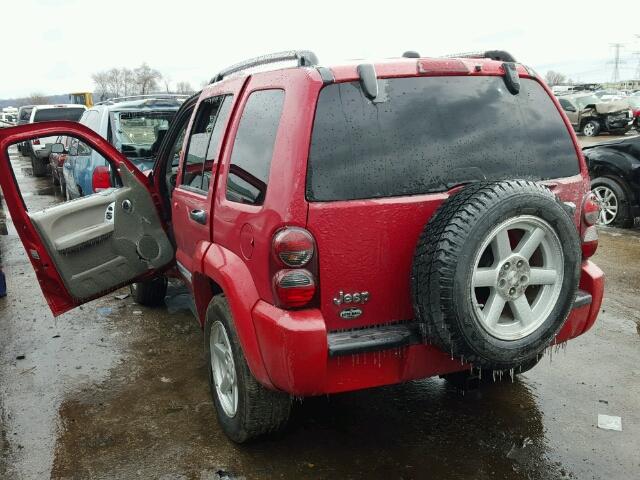 1J4GK58K65W623276 - 2005 JEEP LIBERTY LI RED photo 3