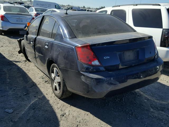 1G8AJ58FX7Z134215 - 2007 SATURN ION LEVEL BLUE photo 3