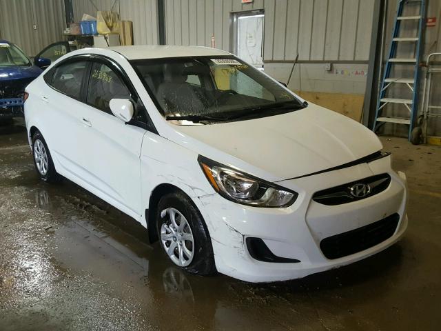 KMHCT4AE2CU222053 - 2012 HYUNDAI ACCENT GLS WHITE photo 1