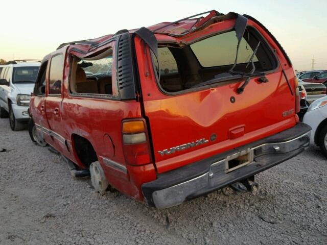 1GKEC16T71J105106 - 2001 GMC YUKON XL C RED photo 3