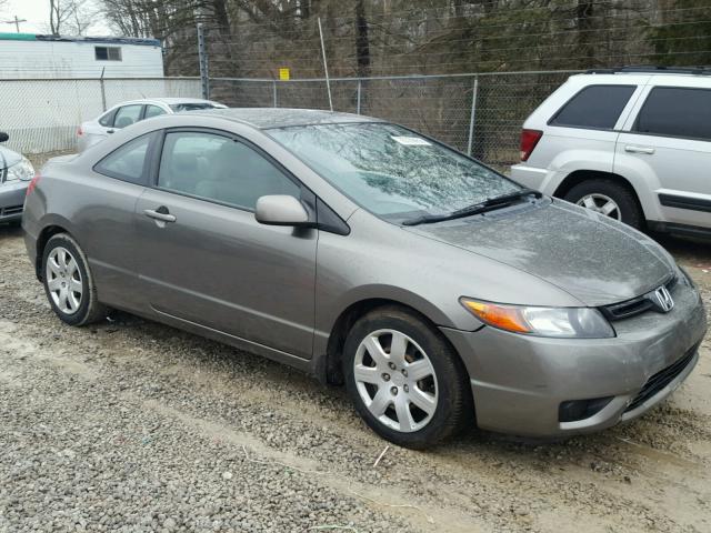 2HGFG12698H542798 - 2008 HONDA CIVIC LX GRAY photo 1