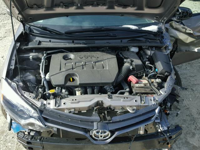 2T1BURHEXGC677106 - 2016 TOYOTA COROLLA L GRAY photo 7