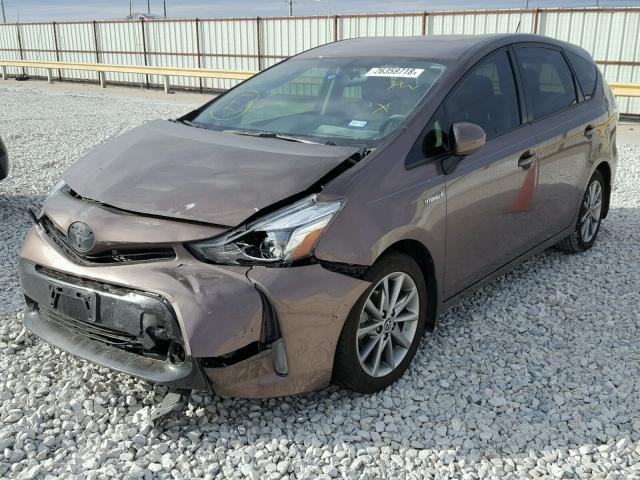 JTDZN3EU7FJ036972 - 2015 TOYOTA PRIUS V TAN photo 2