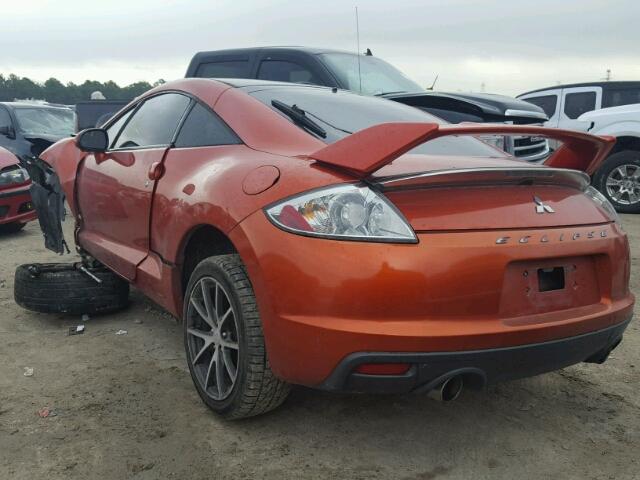 4A31K5DF9BE002133 - 2011 MITSUBISHI ECLIPSE GS ORANGE photo 3