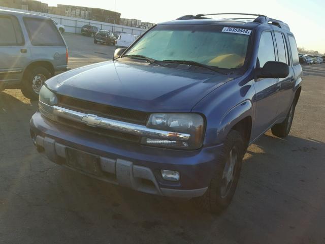 1GNES16S366106034 - 2006 CHEVROLET TRAILBLAZE BLUE photo 2