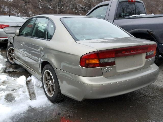 4S3BE656827210544 - 2002 SUBARU LEGACY GT TAN photo 3