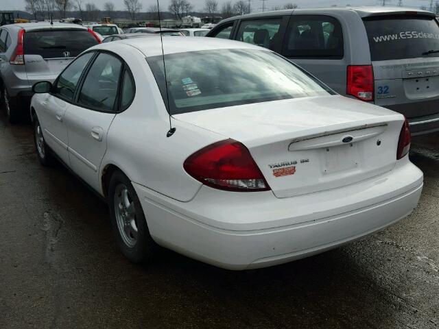 1FAFP53275A235681 - 2005 FORD TAURUS SE WHITE photo 3