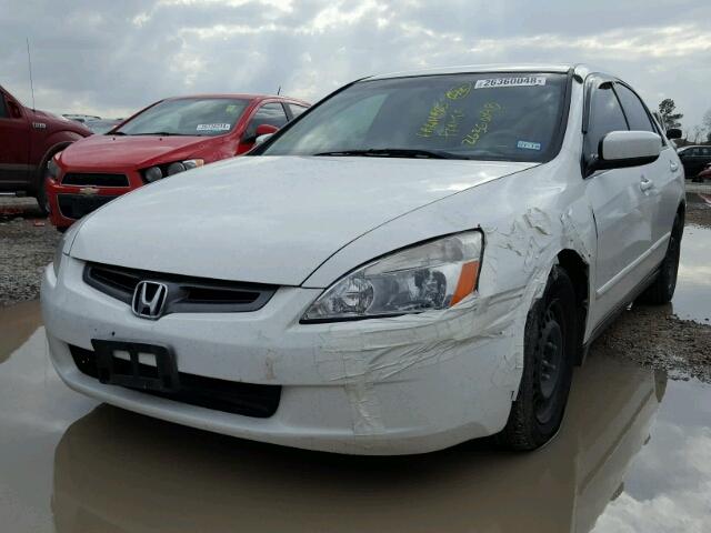 1HGCM56393A029559 - 2003 HONDA ACCORD LX WHITE photo 2