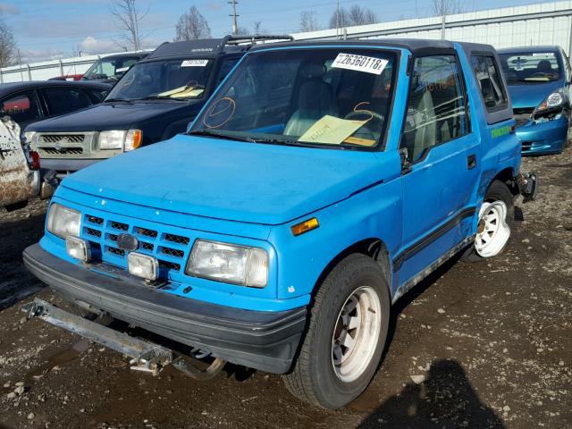 2CNBE18UXM6921447 - 1991 GEO TRACKER BLUE photo 2