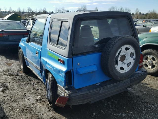 2CNBE18UXM6921447 - 1991 GEO TRACKER BLUE photo 3