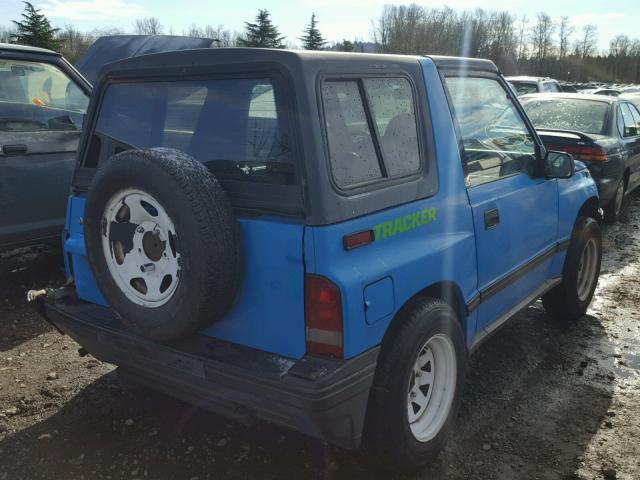 2CNBE18UXM6921447 - 1991 GEO TRACKER BLUE photo 4