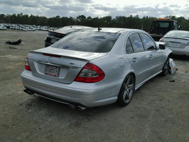 WDBUF77X07B067724 - 2007 MERCEDES-BENZ E 63 AMG SILVER photo 4