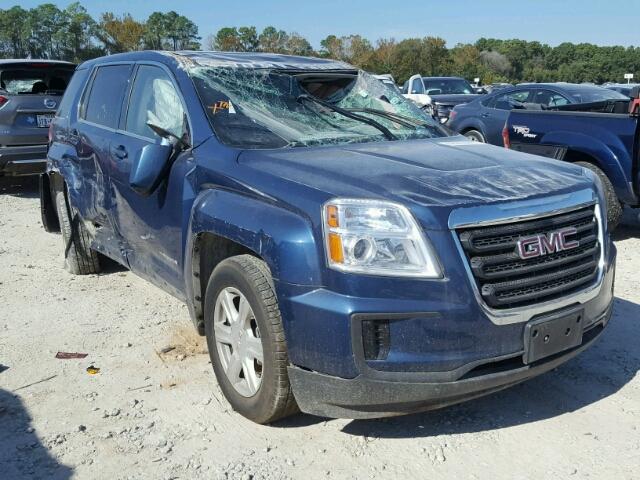 2GKALMEKXG6345281 - 2016 GMC TERRAIN SL BLUE photo 1