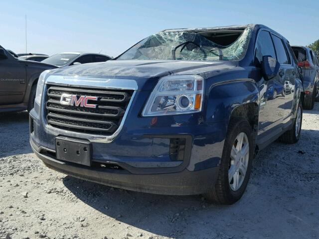 2GKALMEKXG6345281 - 2016 GMC TERRAIN SL BLUE photo 2