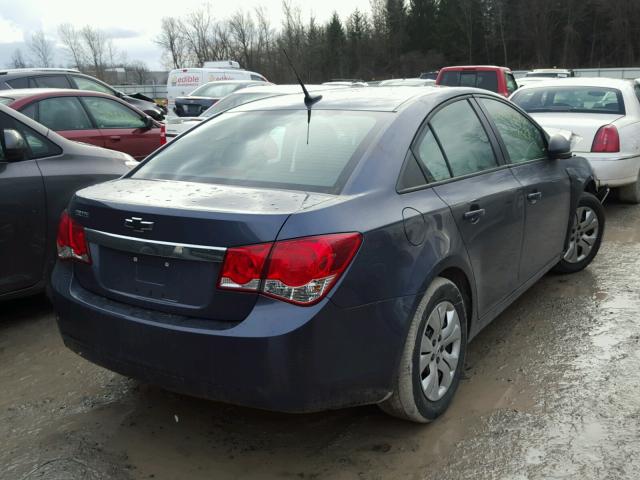 1G1PA5SGXE7422660 - 2014 CHEVROLET CRUZE LS BLUE photo 4