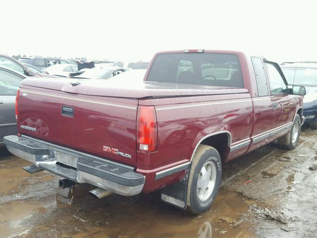 1GTEC19R2TE548979 - 1996 GMC SIERRA C15 MAROON photo 4