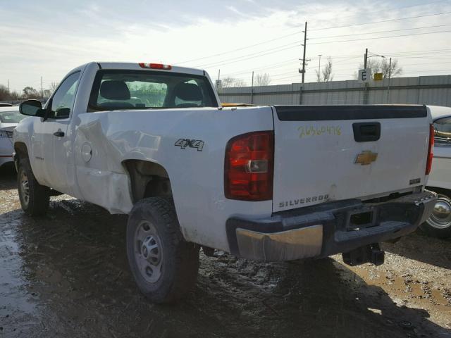 1GC0KVCG7BZ406338 - 2011 CHEVROLET SILVERADO WHITE photo 3