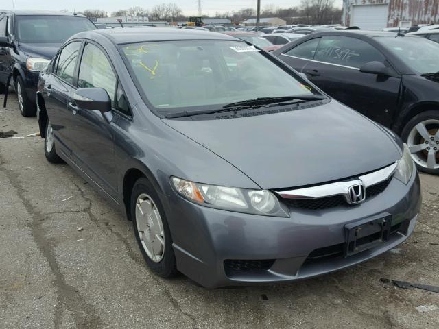 JHMFA36239S016565 - 2009 HONDA CIVIC HYBR GRAY photo 1