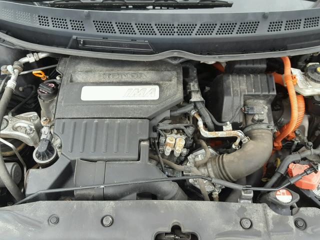 JHMFA36239S016565 - 2009 HONDA CIVIC HYBR GRAY photo 7