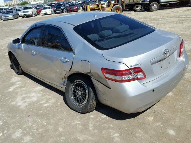 4T1BF3EK1BU166540 - 2011 TOYOTA CAMRY BASE SILVER photo 3