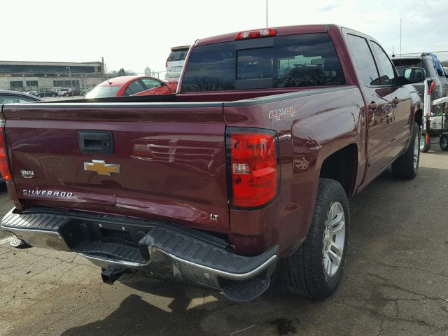 3GCUKREC5FG185363 - 2015 CHEVROLET SILVERADO MAROON photo 4